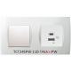 TEM SDA Contemporary Single Switched USB Socket